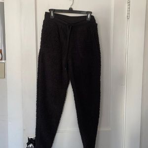 Fuzzy sweatpants